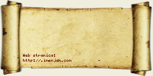 Jovana Perunac vizit kartica